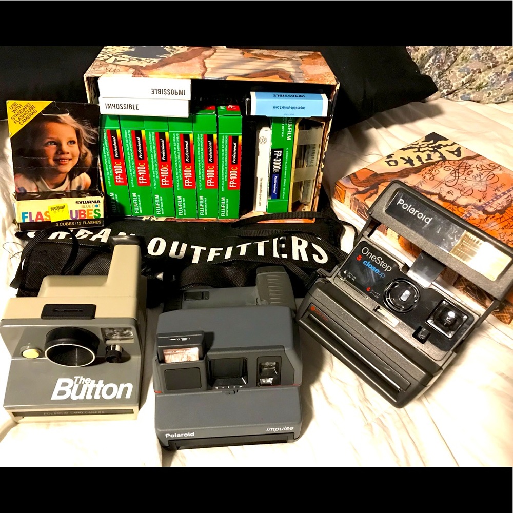 Polaroid Cameras and Film/ Flash bulbs